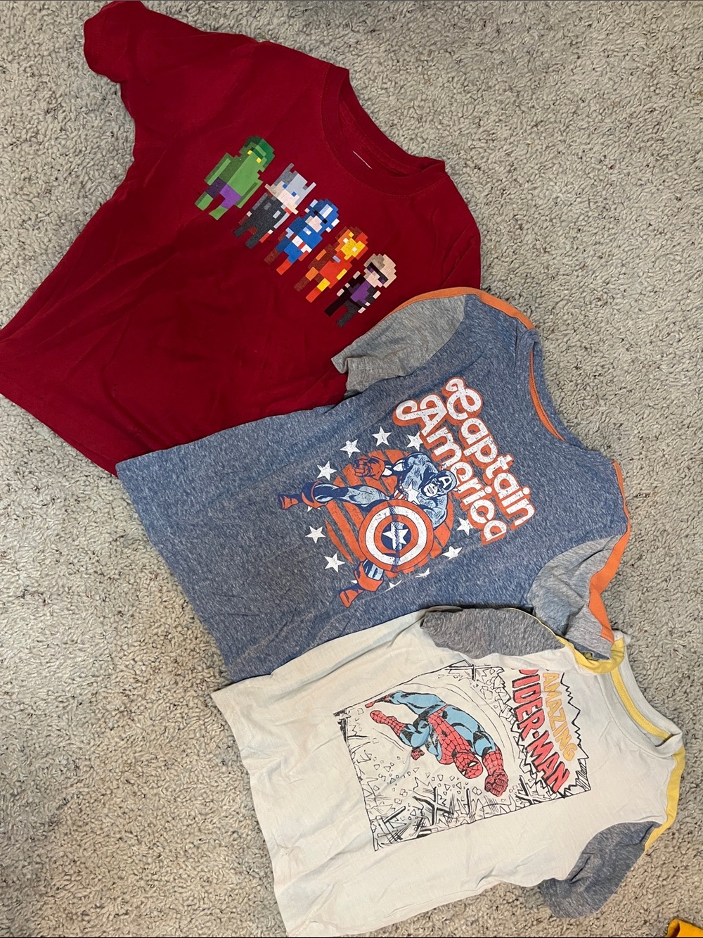 Marvel Kids Short Sleeve Tees
